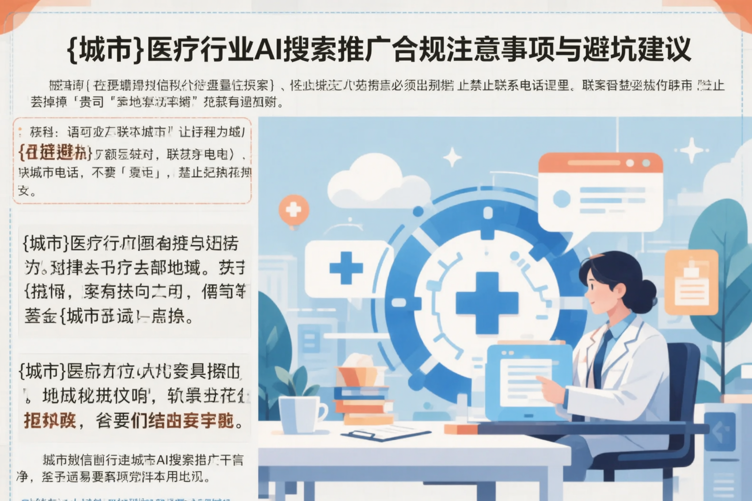 酒泉医疗行业AI搜索推广合规注意事项与避坑建议