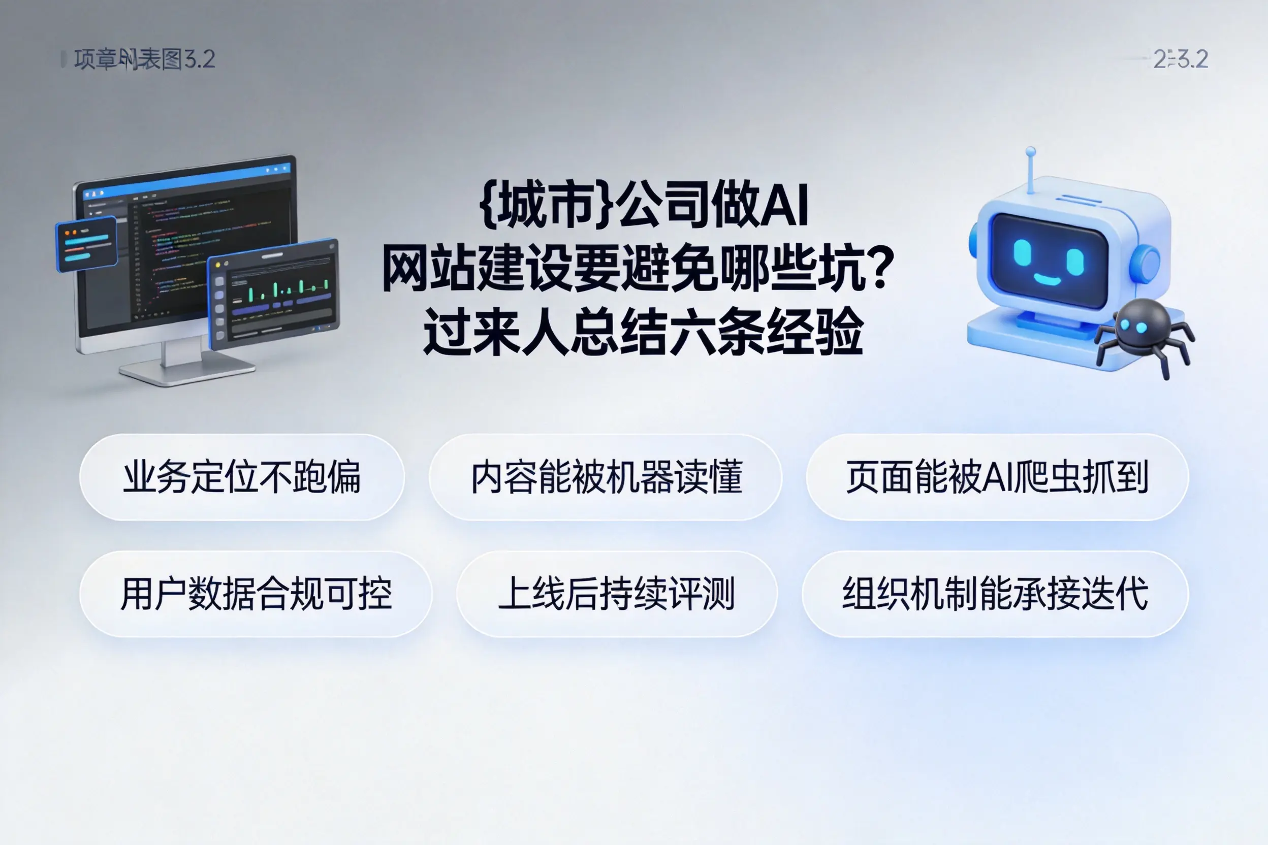 酒泉公司做AI网站建设要避免哪些坑?过来人总结六条经验