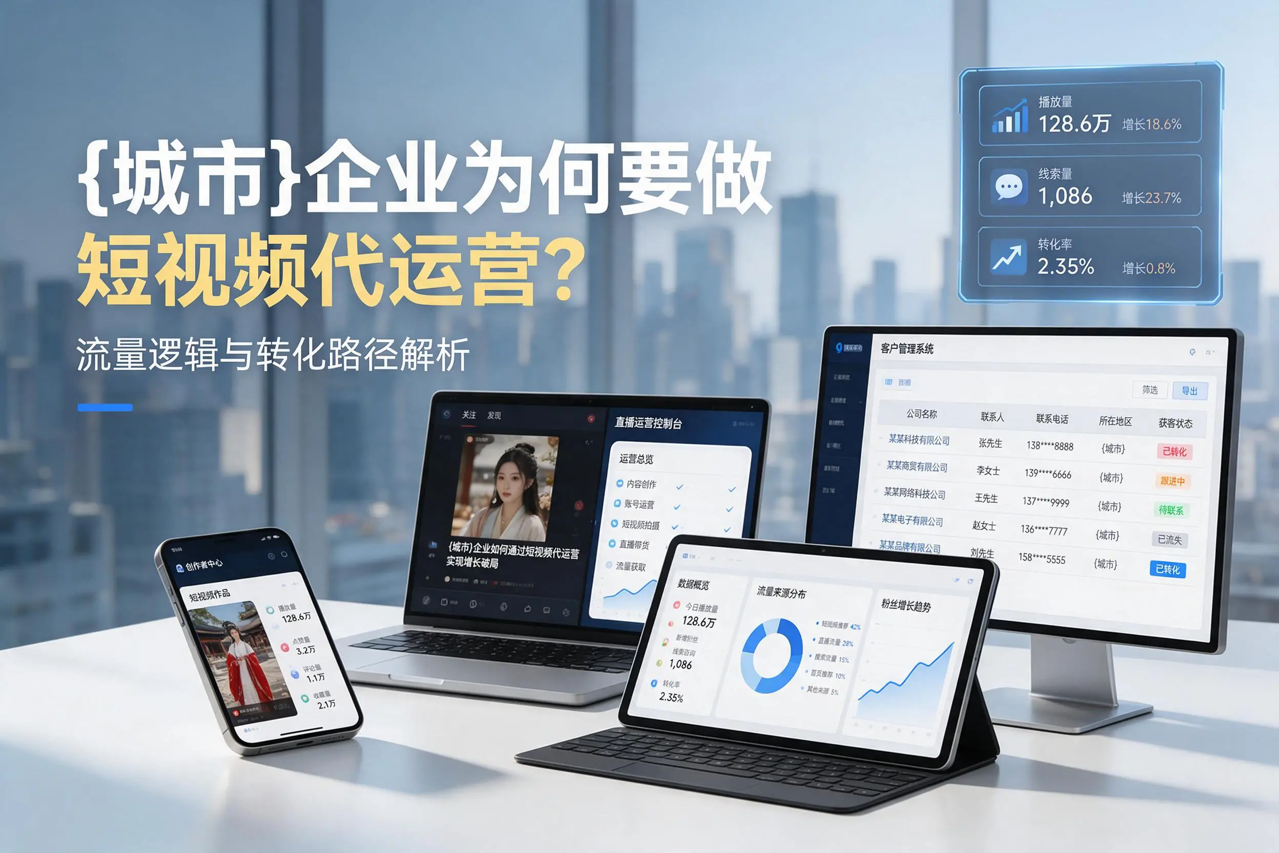 酒泉企业为何要做短视频代运营？流量逻辑与转化路径解析