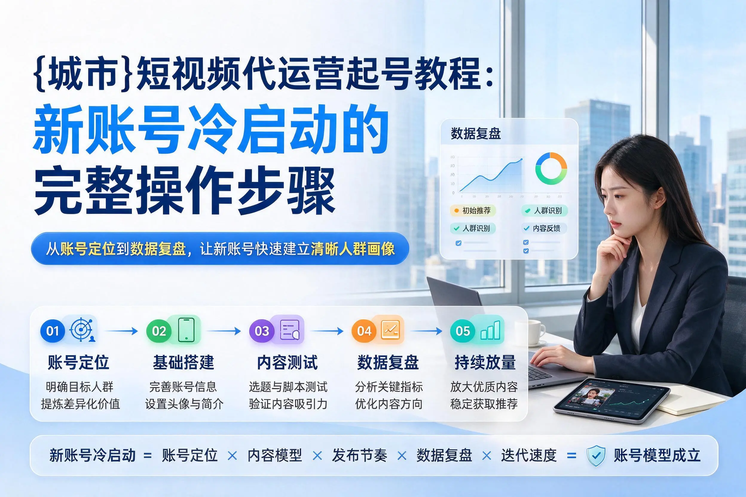 酒泉短视频代运营起号教程：新账号冷启动的完整操作步骤