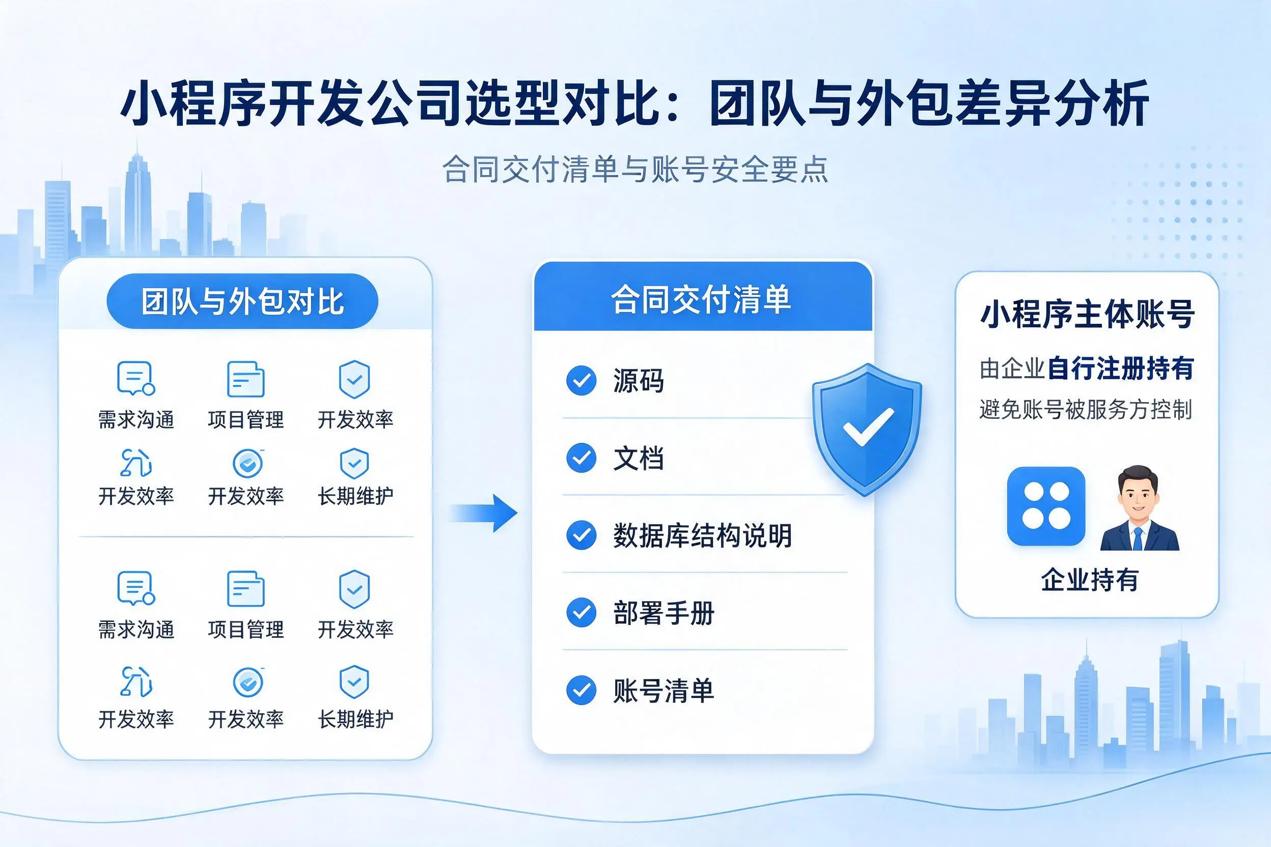 酒泉小程序开发公司选型对比：团队与外包差异分析