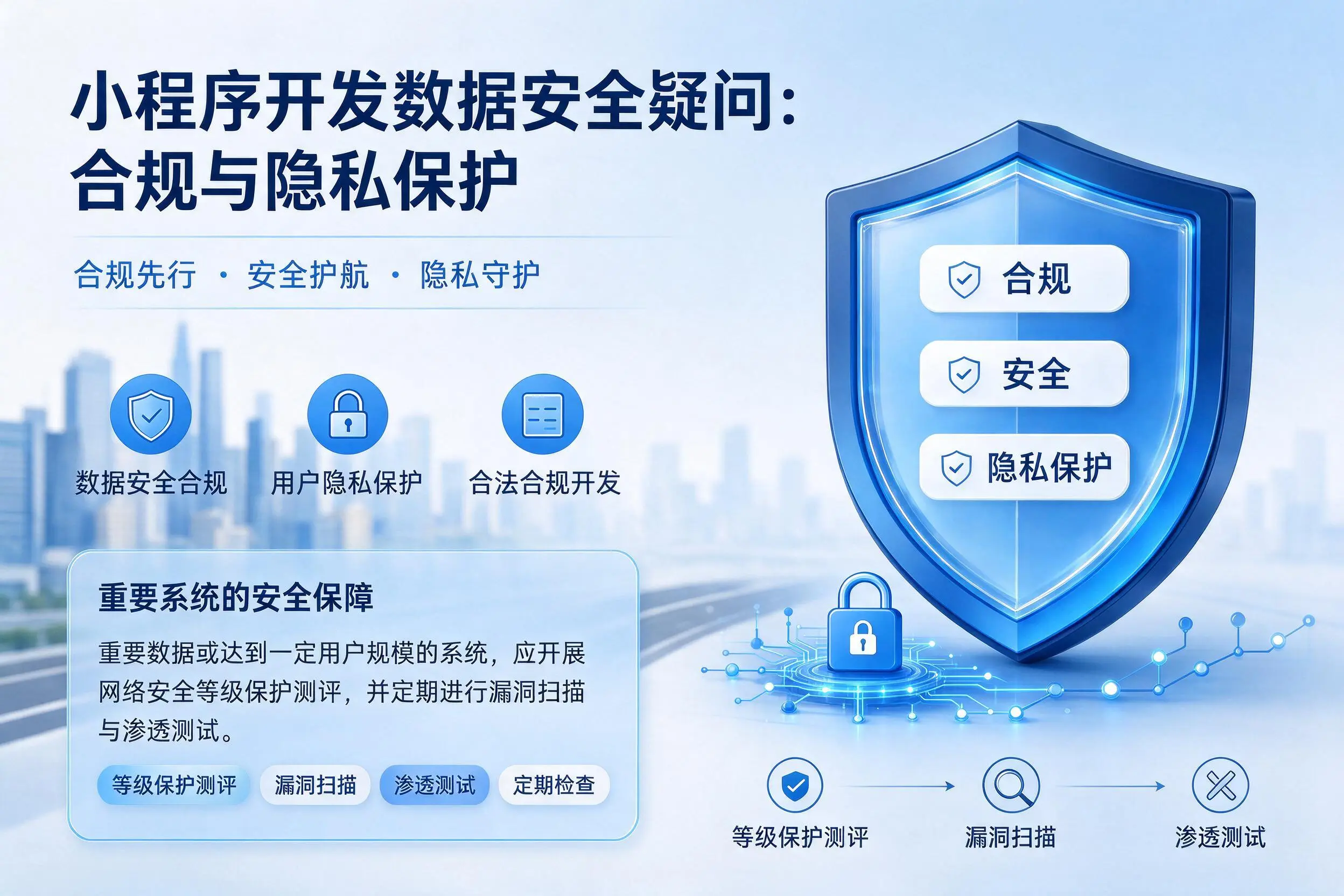 酒泉小程序开发数据安全疑问：合规与隐私保护