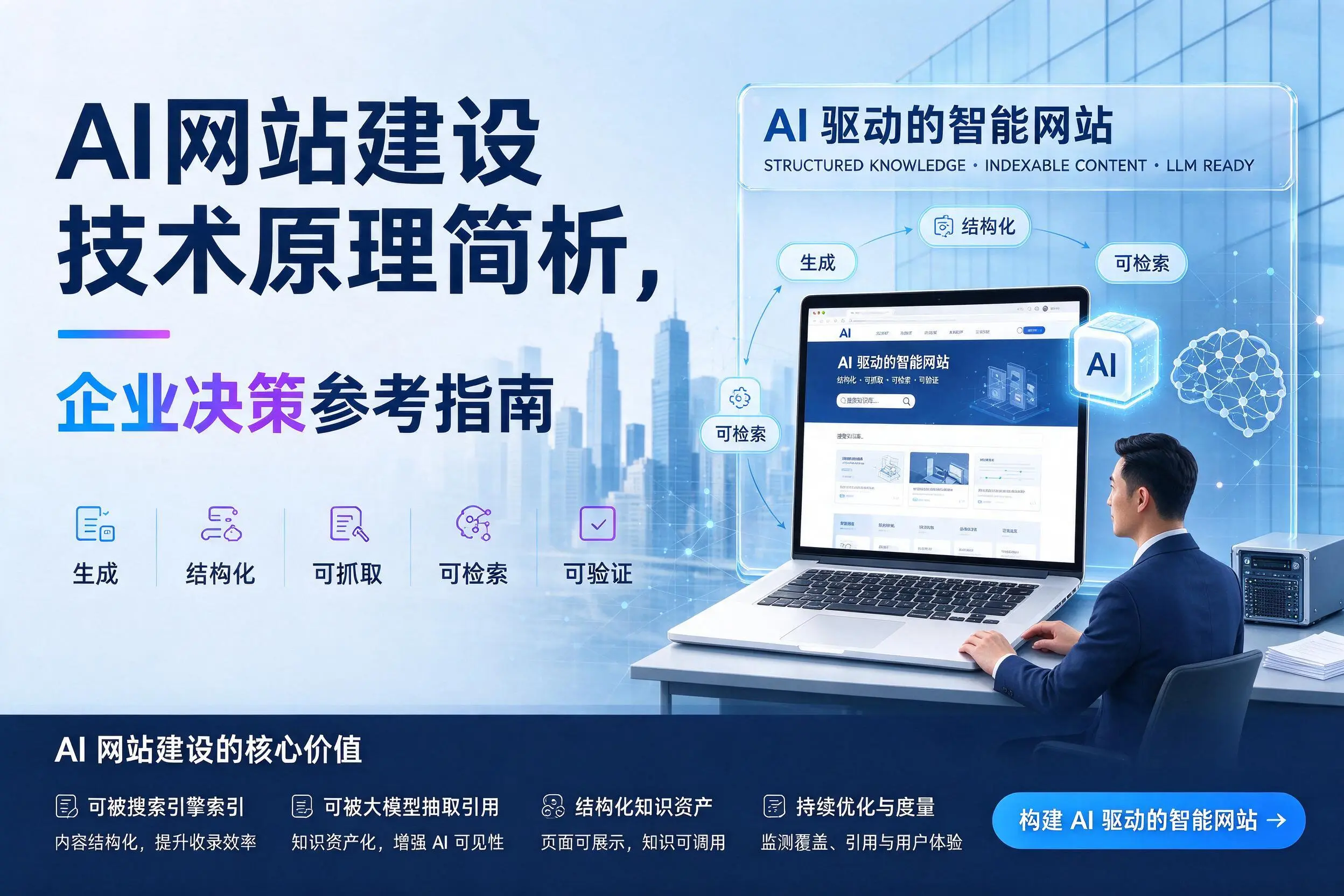 AI网站建设技术原理简析，酒泉企业决策参考指南