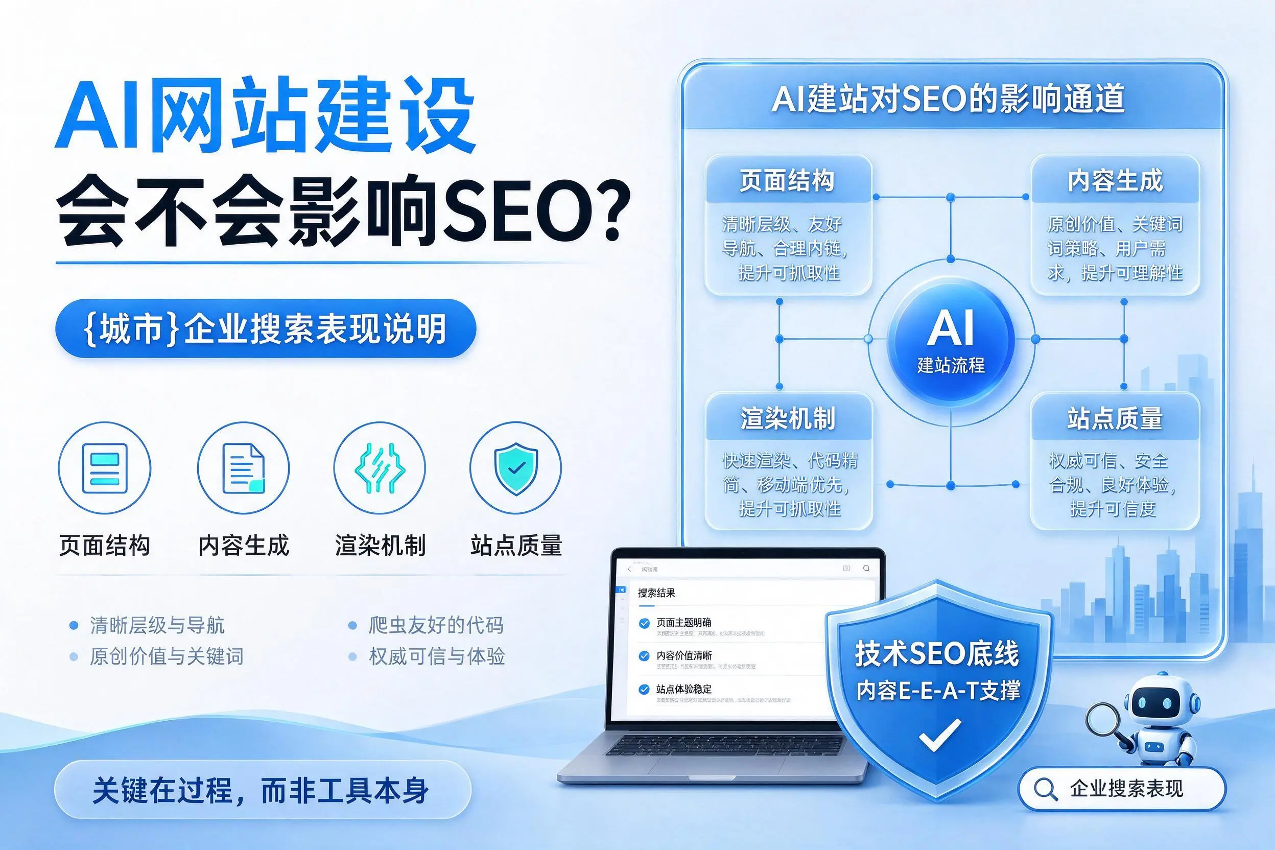 AI网站建设会不会影响SEO?酒泉企业搜索表现说明