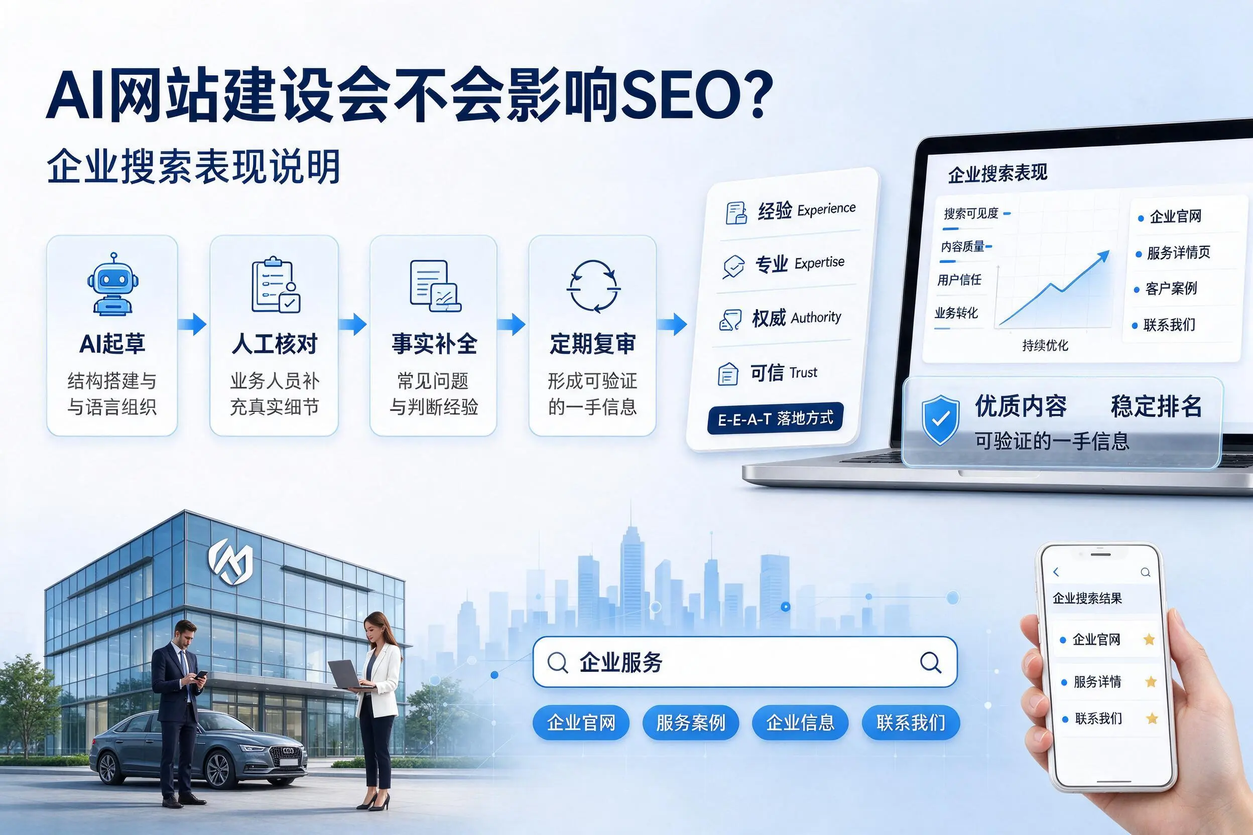 AI网站建设会不会影响SEO?酒泉企业搜索表现说明