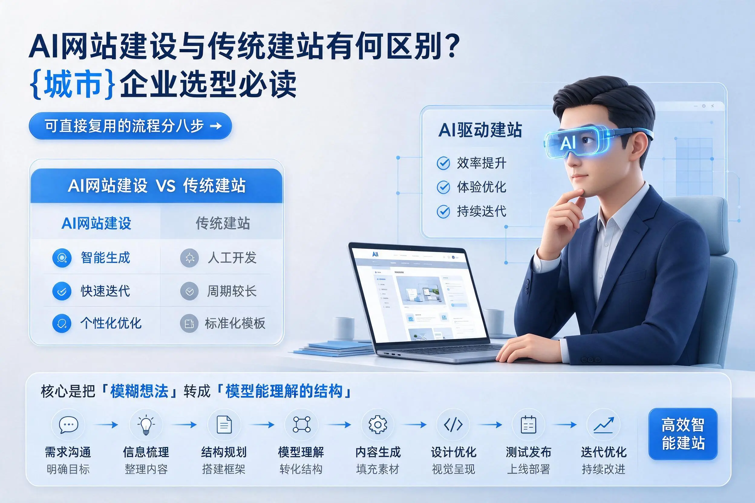 AI网站建设与传统建站有何区别?酒泉企业选型必读
