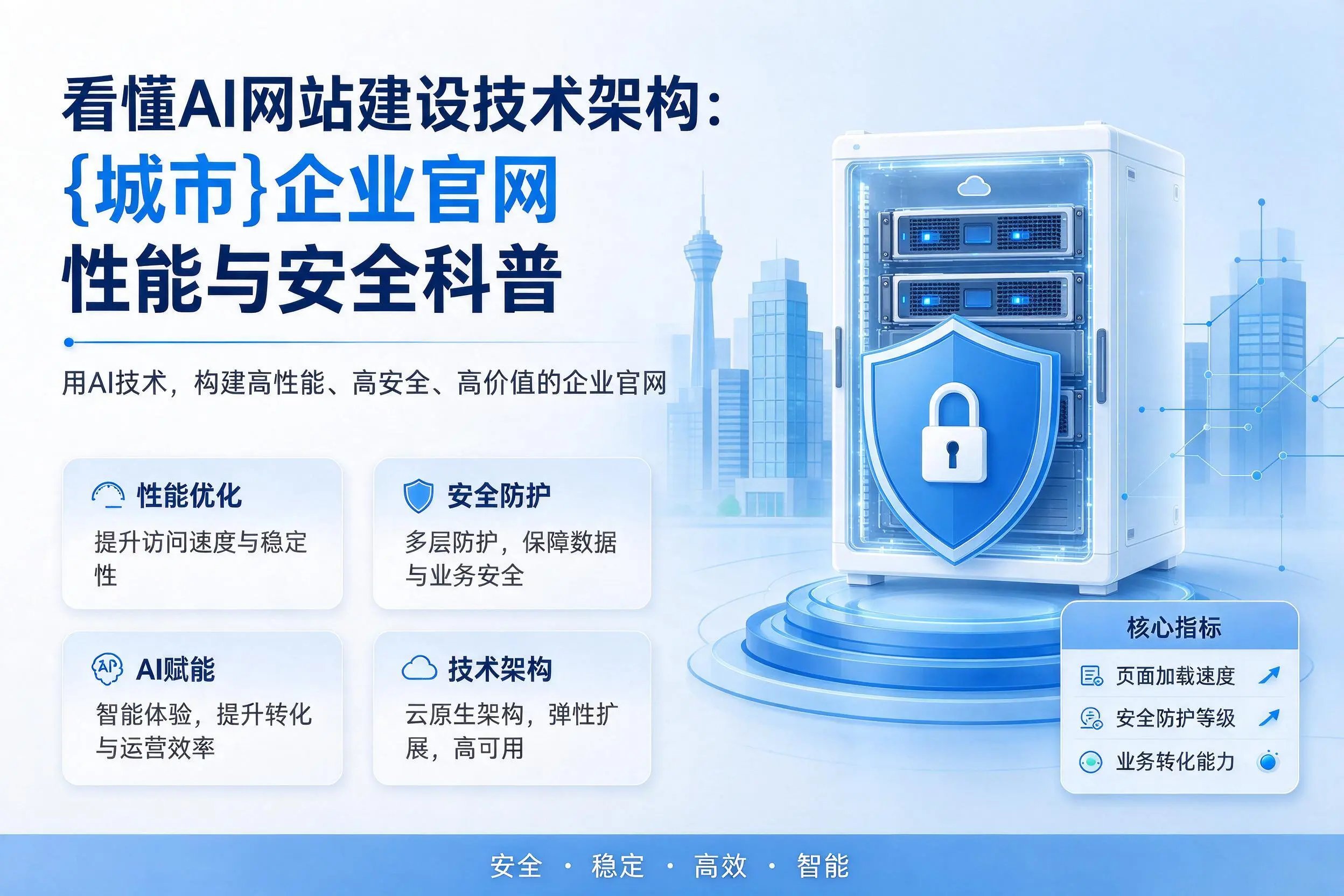 看懂AI网站建设技术架构:酒泉企业官网性能与安全科普