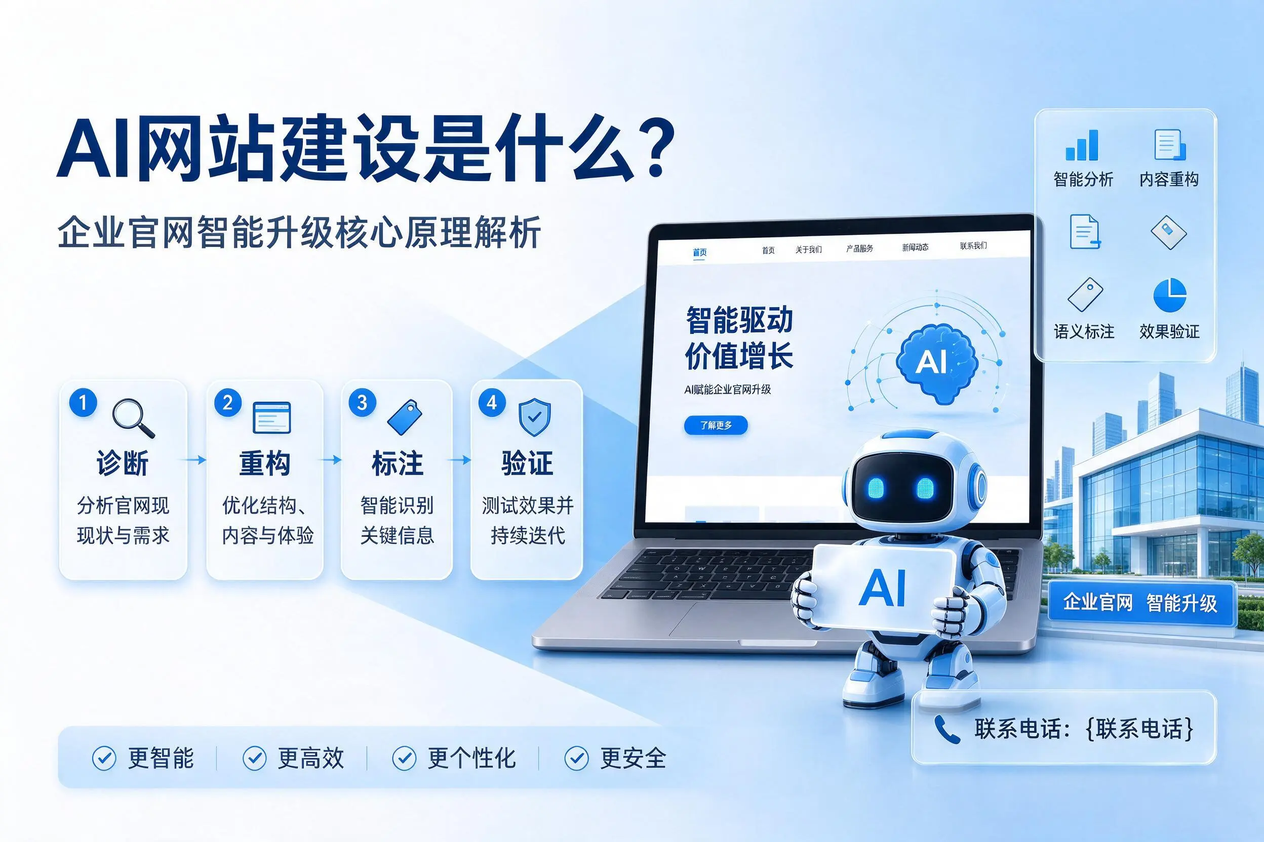 AI网站建设是什么？酒泉企业官网智能升级核心原理解析