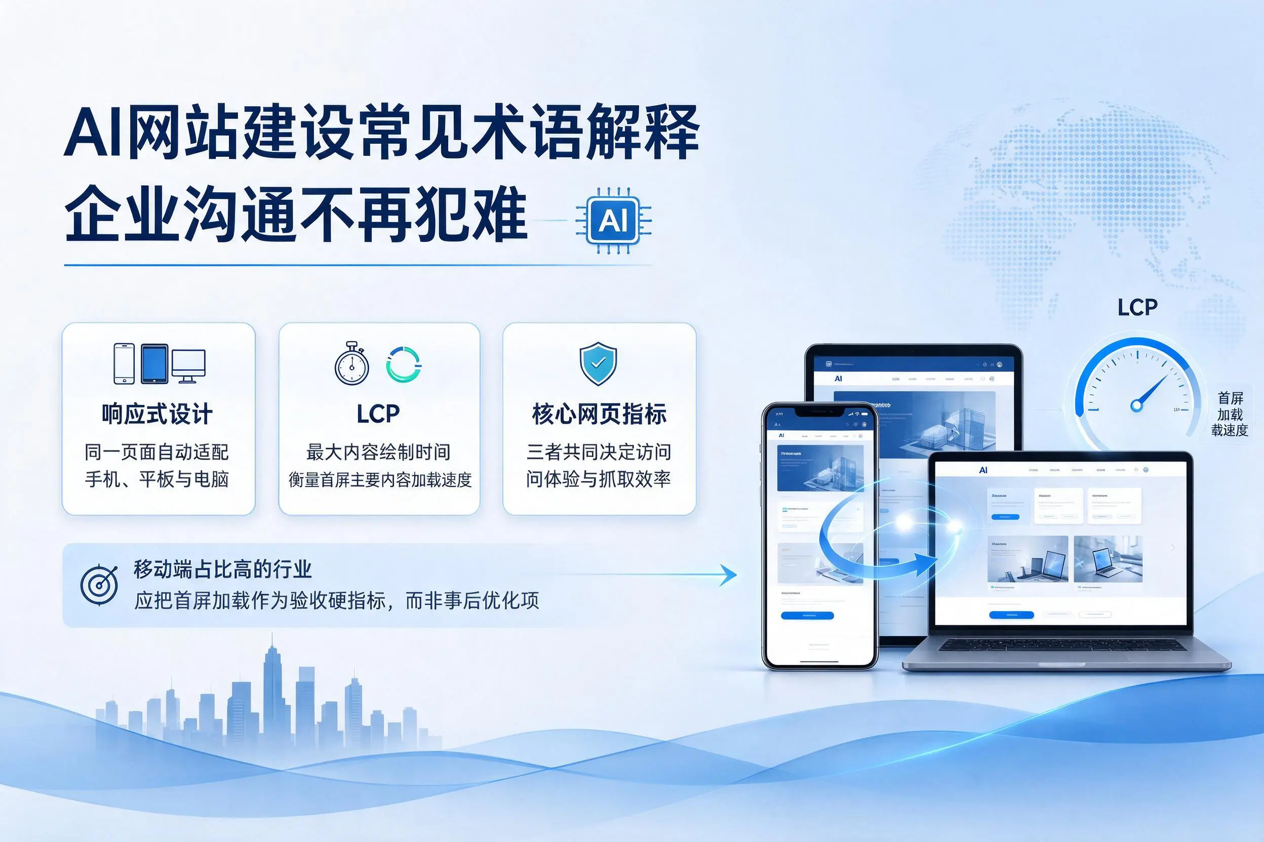 AI网站建设常见术语解释，酒泉企业沟通不再犯难