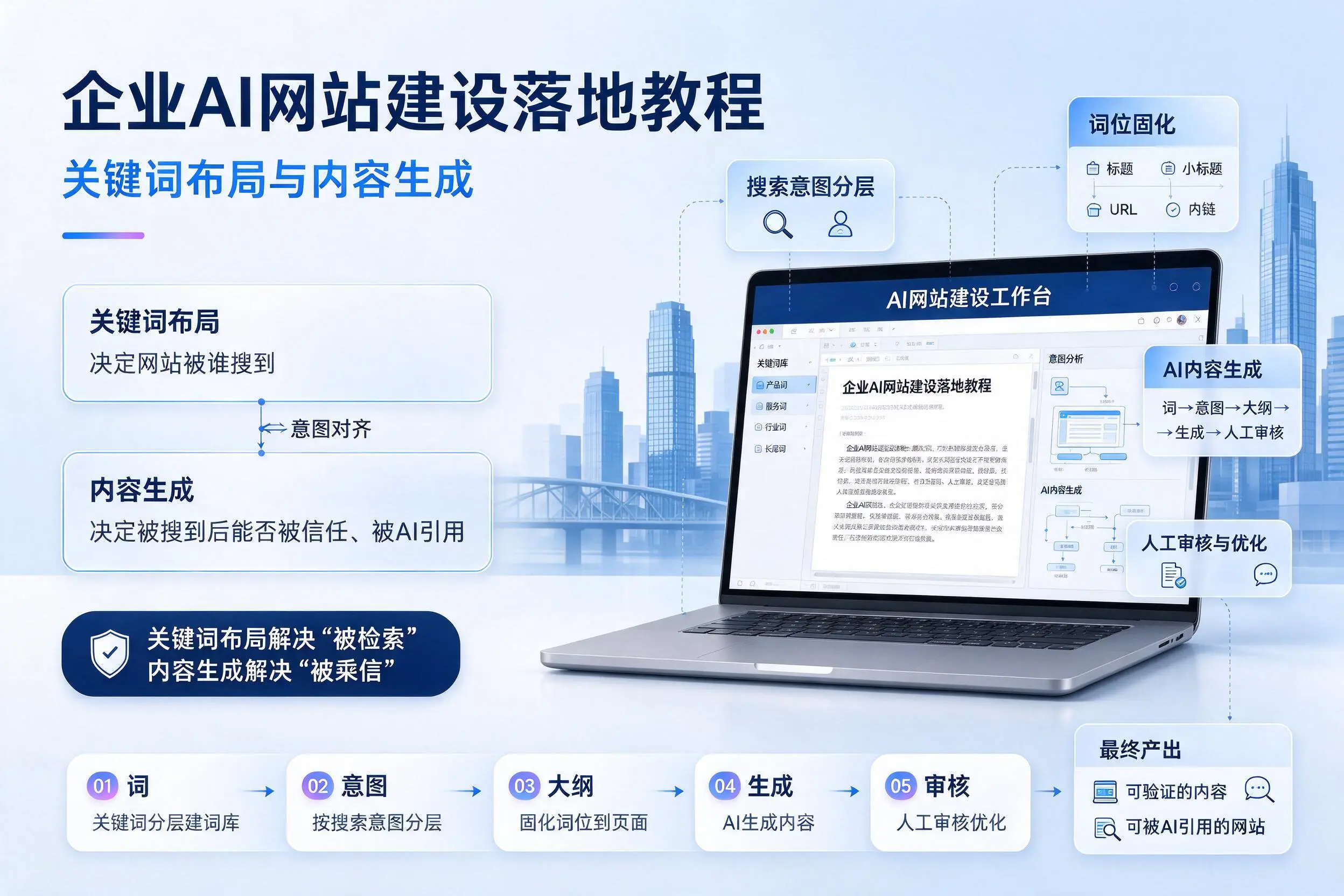 酒泉企业AI网站建设落地教程：关键词布局与内容生成