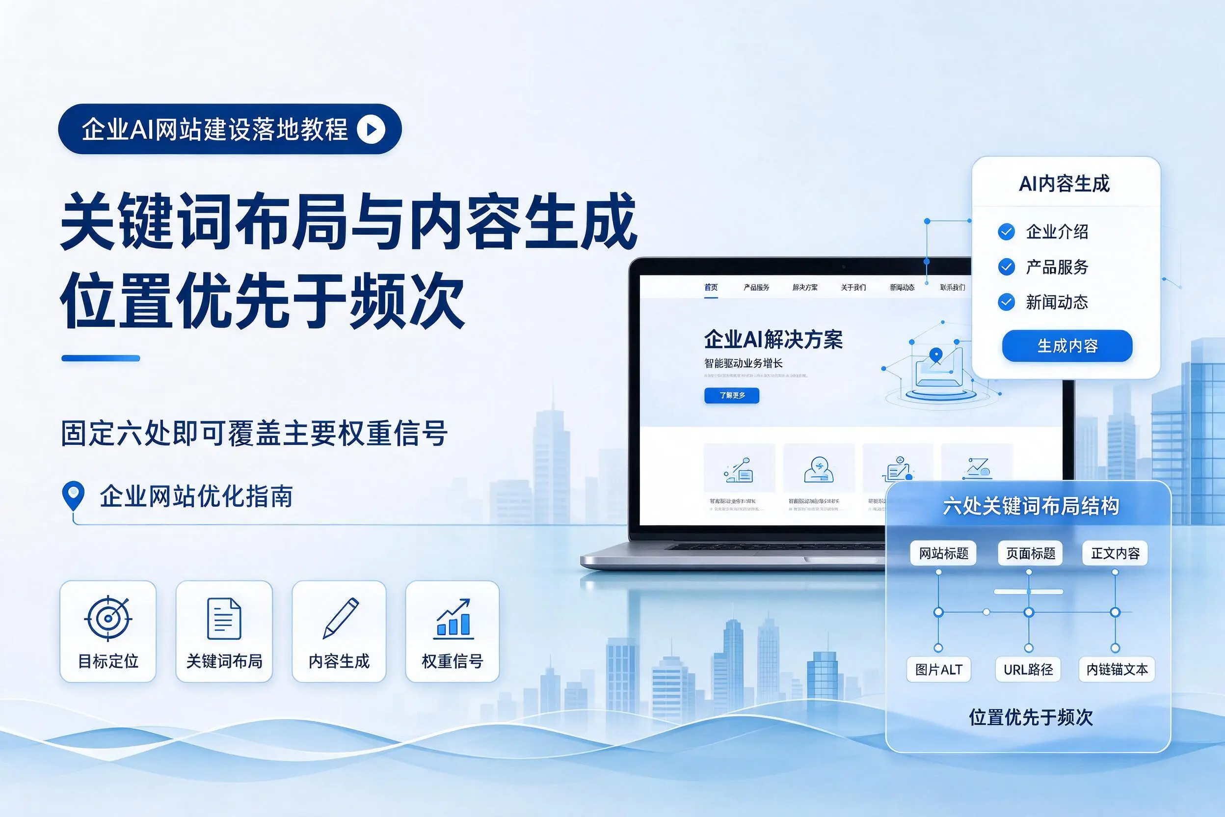 酒泉企业AI网站建设落地教程：关键词布局与内容生成